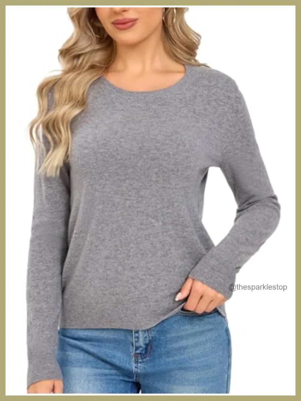 Women's Merino Wool Crewneck Sweater - Itch Free Lightweight Pullover